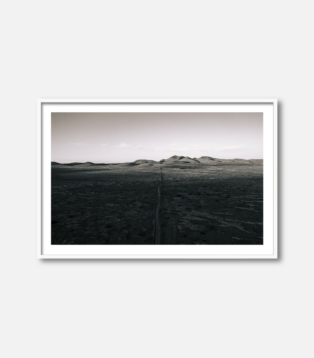 Contemporary black and white landscape print for modern interiors